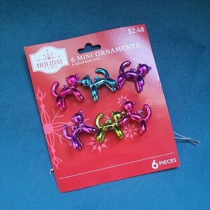 Holiday Time Mini Cat Ornaments - Multicolor Set